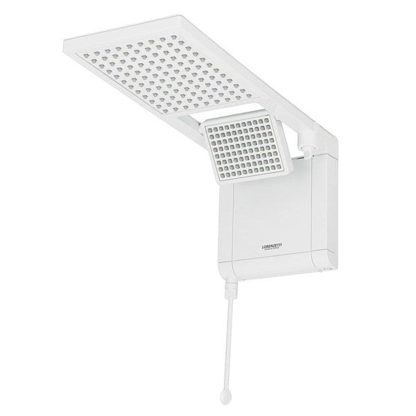 Chuveiro Elétrico Eletrônico 220V 6800w Branco Quadrado Acqua Duo Ultra Lorenzetti