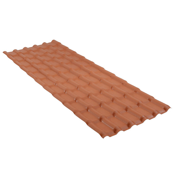 Telha de PVC Plan 88x242cm 1.6mm Cerâmica Precon