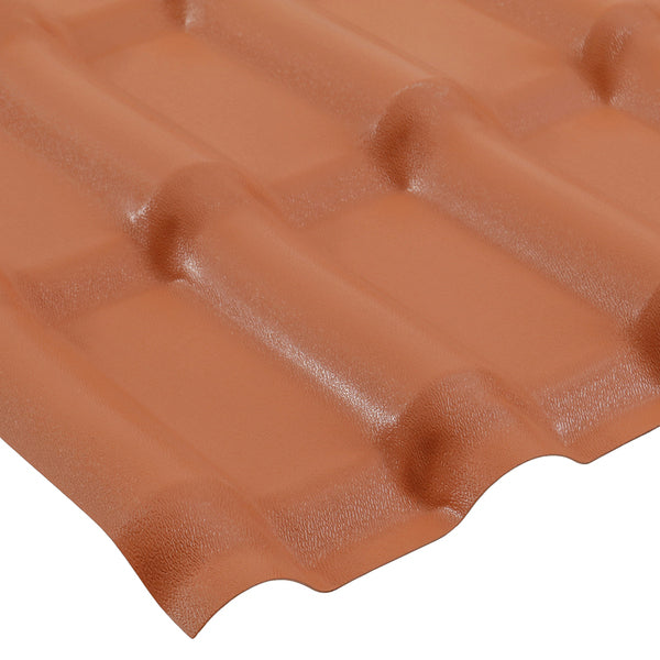 Telha de PVC Plan 88x242cm 1.6mm Cerâmica Precon