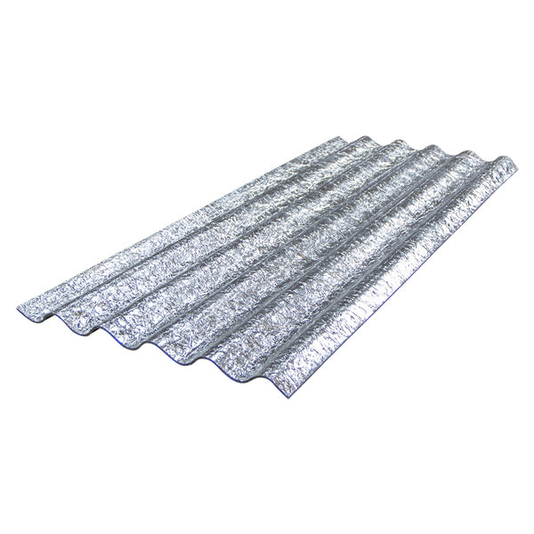 Telha Ecológica Térmica Plástico Reciclado 92x220cm 6mm Cinza Ibaplac