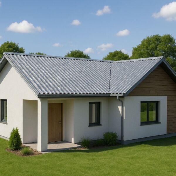 Telha Ecológica Térmica Plástico Reciclado 92x220cm 6mm Cinza Ibaplac