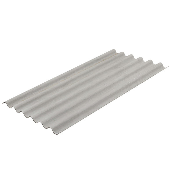 Telha de Fibrocimento Ondulada 244x110cm 5mm Cinza Brasilit