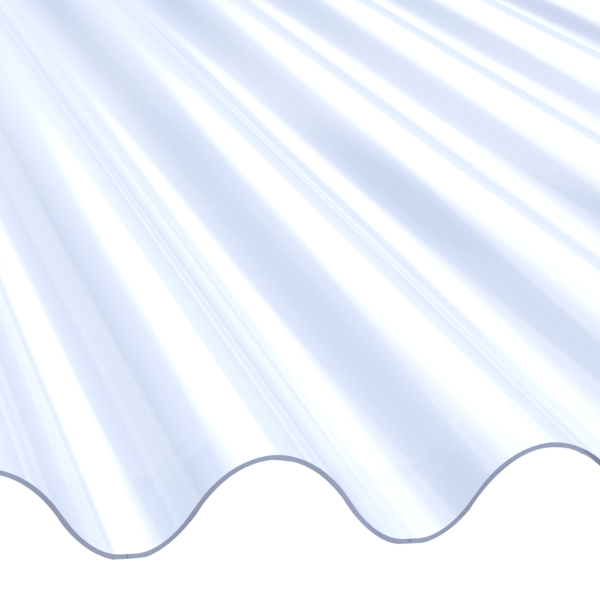 Telha de Polipropileno Ondulada 110x244cm 1,2mm Translúcida Atco