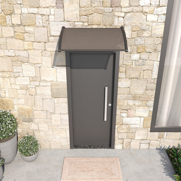 Toldo Fixo Policarbonato Fumê 1,00x0,60m